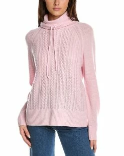 Hot Sale 😍 Hannah Rose Berkshire Cable Wool & Cashmere-Blend Sweater for 👩 women 👍