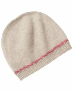 New 🎉 Hannah Rose Birdseye Trim Cashmere Hat for 👩 women 😍