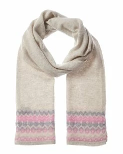 New 🔥 Hannah Rose Fairisle Cashmere Scarf for 👩 women ✨