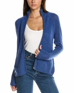 Hot Sale 👍 Hannah Rose Ella Zip Shaker Wool & Cashmere-Blend Jacket for 👩 women 😍
