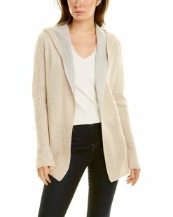 Budget 🌟 Hannah Rose Reversible Cashmere-Blend Cardigan for 👩 women ⌛