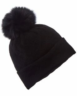 Buy ✨ Hannah Rose Pom Cross Country Stitch Wool & Cashmere-Blend Hat for 👩 women 🧨