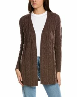 Best Sale ⌛ Hannah Rose Riley Cable Wool & Cashmere-Blend Cardigan for 👩 women 🧨