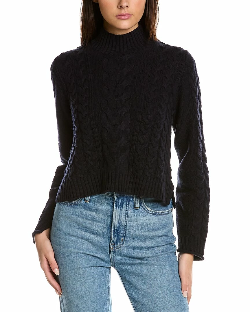Hot Sale π Hannah Rose Ella Crop Cable Wool & Cashmere-Blend Sweater for π© women π 3 Hot Sale π Hannah Rose Ella Crop Cable Wool & Cashmere-Blend Sweater for π© women π