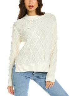 Best Sale ⌛ Hannah Rose Bobble Cashmere-Blend Sweater for 👩 women 🎉