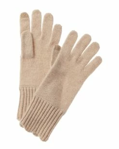 Wholesale 👏 Hannah Rose Scallop Trim Cashmere Gloves for 👩 women 🎁