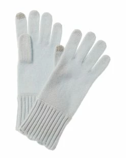 New 😀 Hannah Rose Bow Trim Cashmere Gloves for 👩 women 🧨