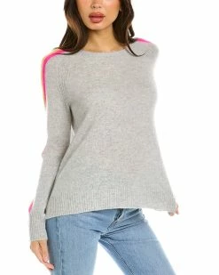Top 10 🎁 Hannah Rose Bright Stripe Cashmere Sweater for 👩 women 🔔