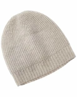 Discount 🎁 Hannah Rose Waffle Stitch Cashmere Hat for 👩 women ✔️