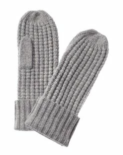 Cheapest 🔥 Hannah Rose Waffle Stitch Wool Mittens for 👩 women 🔥