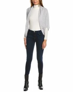 Best reviews of 🎉 Hannah Rose Pinstripe Cashmere Sweater for 👩 women 👏