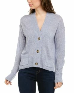 Flash Sale ⭐ Hannah Rose Wool & Cashmere-Blend Cropped Cardigan for 👩 women 🥰
