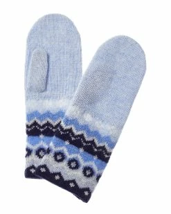 Buy 👍 Hannah Rose Fairisle Cashmere Mittens for 👩 women ⭐