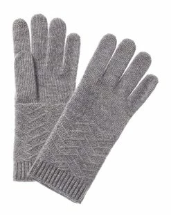 Promo ✨ Hannah Rose Ski Slope Stitch Cuff Cashmere Gloves for 👩 women ✨
