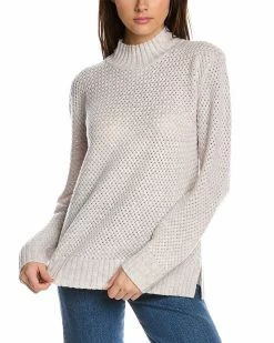 Flash Sale 🎁 Hannah Rose Basket Weave Wool & Cashmere-Blend Pullover for 👩 women 🔔