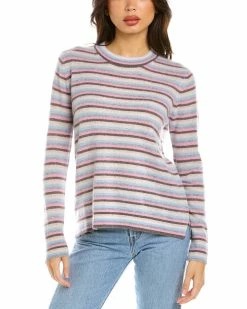 Brand new 👏 Hannah Rose Stripe Cashmere Sweater for 👩 women ✔️