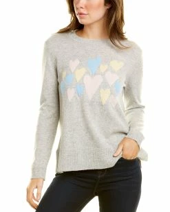 Cheapest 🤩 Hannah Rose Happy Hearts Cashmere Pullover for 👩 women ⌛