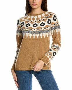 Wholesale ⭐ Hannah Rose Maya Fairisle Wool, Angora & Cashmere-Blend Sweater for 👩 women ⭐