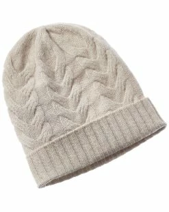 Promo 🔥 Hannah Rose Chunky Cable Cashmere Hat for 👩 women ⌛
