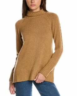 Best Pirce π Hannah Rose Turtleneck Cable Wool & Cashmere-Blend Sweater for π© women β¨