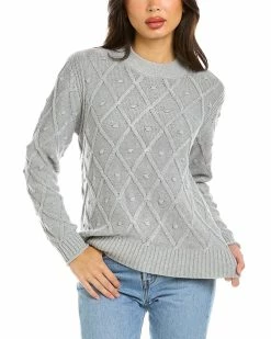 Best Sale 🎉 Hannah Rose Bobble Cashmere-Blend Sweater for 👩 women 🔔