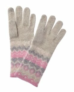 Flash Sale 🎁 Hannah Rose Fairisle Cashmere Gloves for 👩 women 😉
