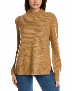 Cheap 🔥 Hannah Rose Basket Weave Wool & Cashmere-Blend Pullover for 👩 women ✨