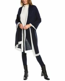 Buy π₯° Hannah Rose Contrast Border Cashmere Travel Wrap for π© women π₯°